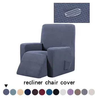 

Plaid Waterproof Home Fabric Massage Sofa Cover Freesize Recliner Chair Cover 1PC