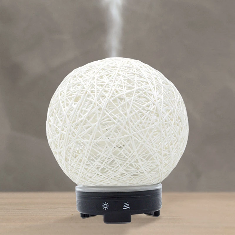 creative handmade rattan ball ultrasonic aromatherapy machine