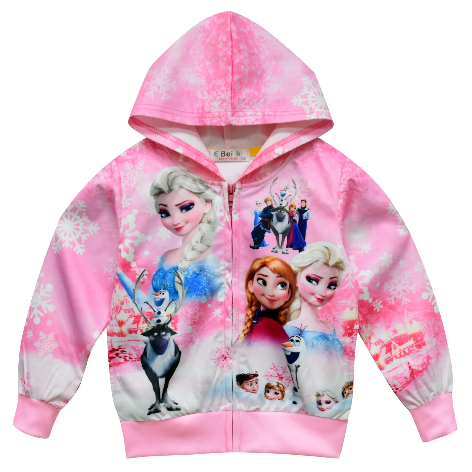 3535pink Толстовки с единорогом; Детские свитшоты; модная футболка с капюшоном с изображением Анны и Эльзы для детей; пальто для маленьких девочек; Детские повседневные футболки; спортивная одежда - Цвет: 3535pink