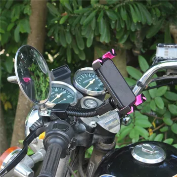

1pcs Morotcycles Handlebar Phone Fast Charging Phone Holder Motorcycle Mobile Phone Bracket Phone Black / Red Mobile phone stand