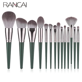 

RANCAI 14pcs Makeup Brushes Set Foundation Powder Blush Eyeshadow Sponge Brush Soft Hair Cosmetic Tools
