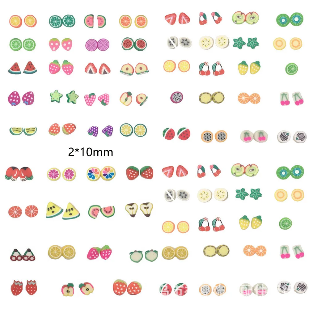

30g Fruit Fimo Slices Addition Charms For Fluffy Slime DIY Supplies Polymer Clear Clay Sprinkles Toys Jewelry Making DIY Craft