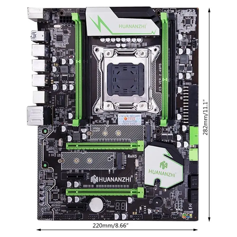 Huananzhi X79 материнская плата LGA2011 ATX USB3.0 SATA3 PCI-E NVME M.2 SSD Поддержка REG ECC память и процессор Xeon E5