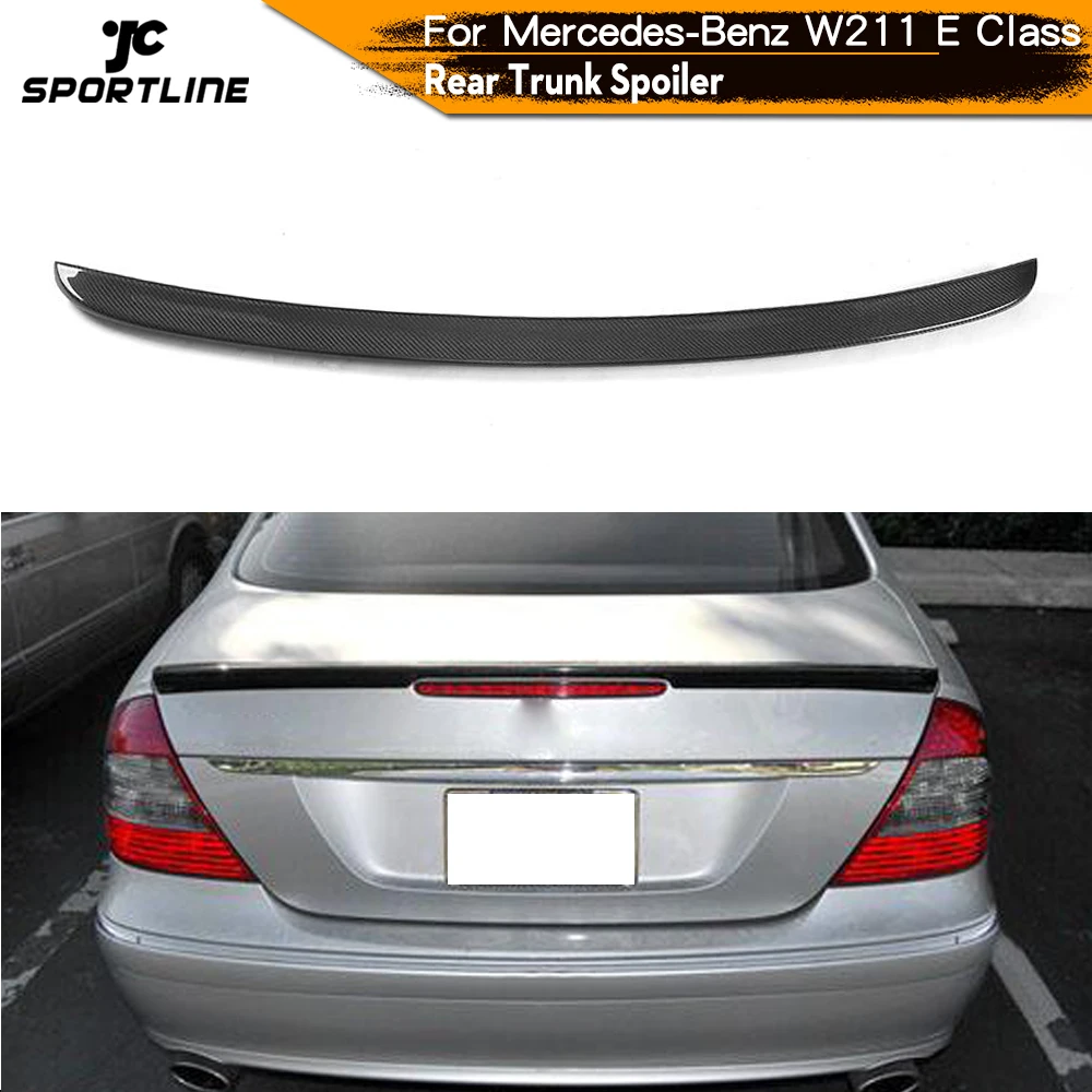 Carbon Fiber Rear Wing Spoiler Trunk Boot Lip Spoiler For Mercedesbenz