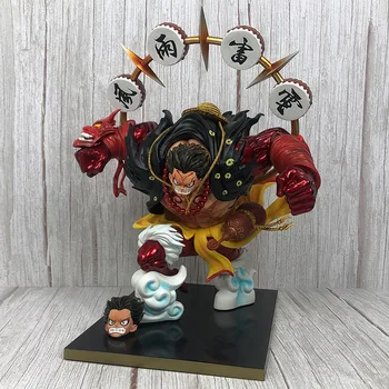 

One Piece GK Monkey D Luffy Anime Action Figure Model 35cm PVC Gear Fourth Kabuki Ver.Statue Collection Toy Desktop Decoration