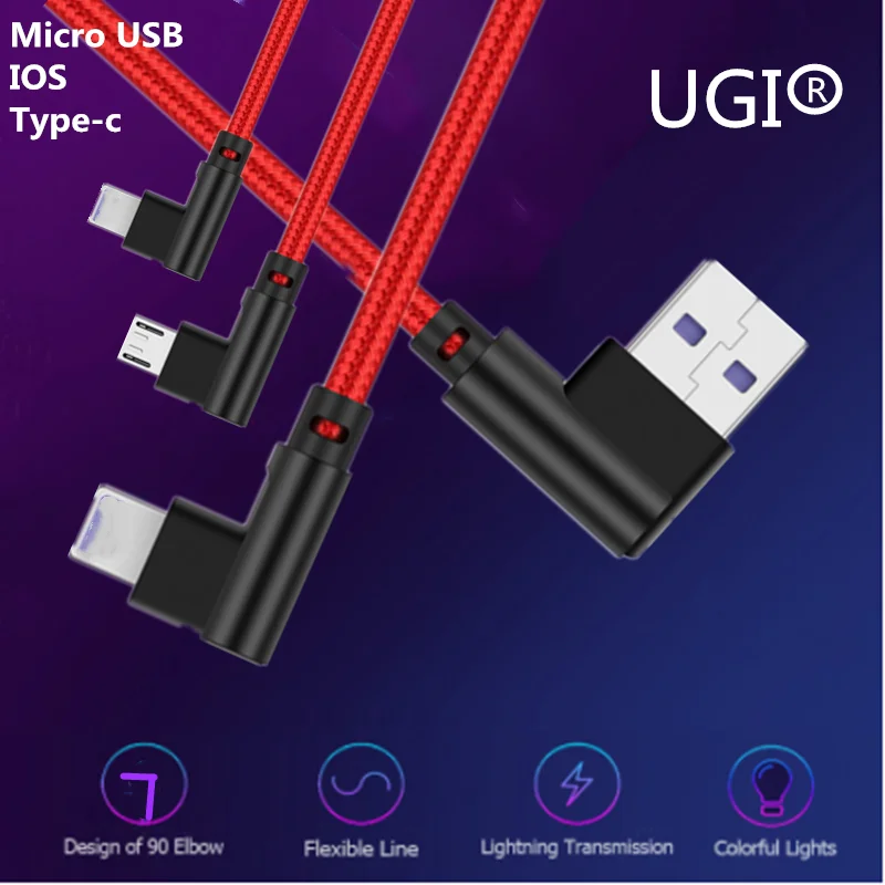 1,5 м 90 градусов USB Дата-кабель 4A Быстрая зарядка для iPhone X XR XS MAX 5 8 Plus iPad Телефон samsung S6 S7 S8 LG G2 длинный шнур зарядки