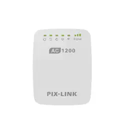 Топ PIX-LINK 1200 Мбит/с Pixlink Wifi расширитель диапазона беспроводной ретранслятор Wifi расширитель интернет-усилитель сигнала с внешними антеннами