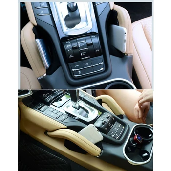 

Car Center Seat Armrest Storage Container Holder For Porsche Cayenne 2011-2018 Plastic+Velvet