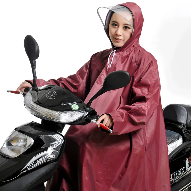 

Yl Special Offer One-piece Wear-Resistant Raincoat Thick Oxford Cloth E-Bike Raincoat Electromobile Windproof Water Resistant Po