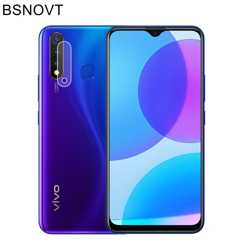 2 шт прозрачное стекло объектива для Vivo Y19 Защитная пленка камеры с полным клеем