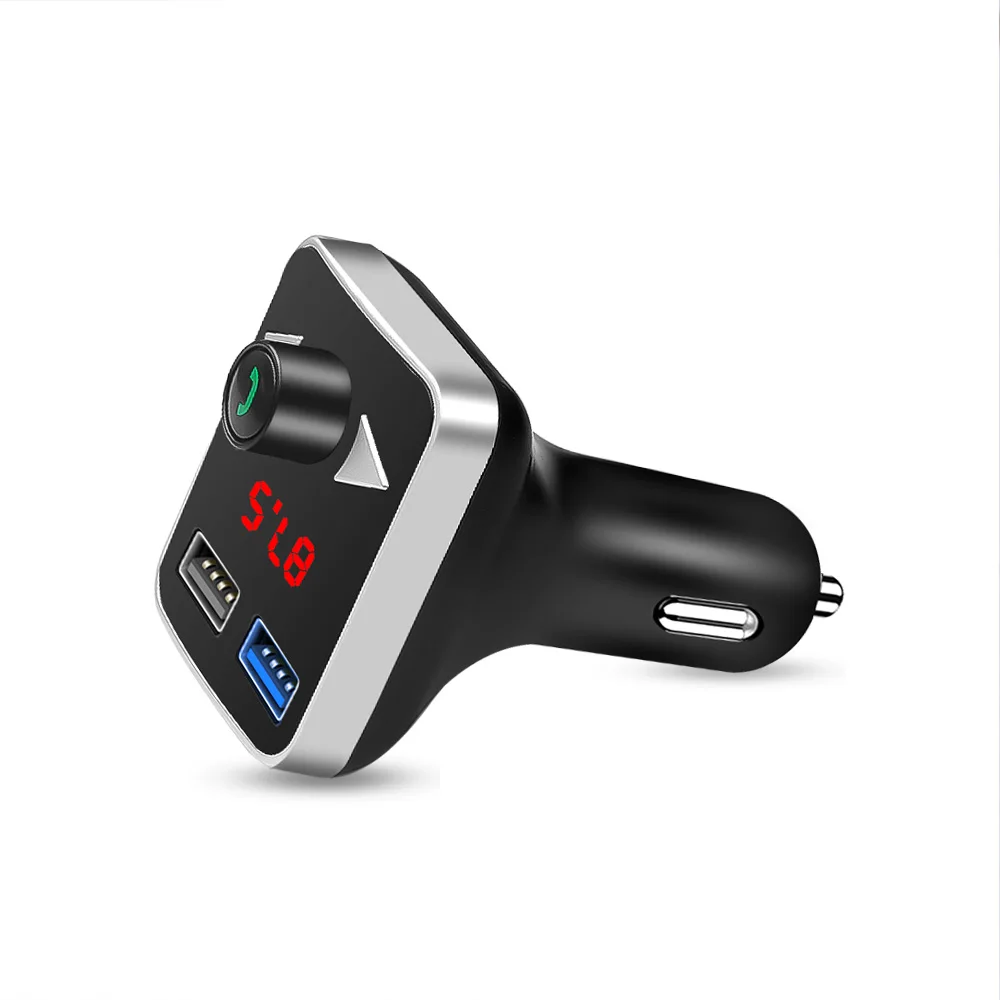 USB AUX Bluetooth fm-передатчик MP3-плеер громкой связи автомобильный комплект 3.1A двойной USB зарядное устройство адаптер питания TF карта воспроизведения для автомобиля dvr радио