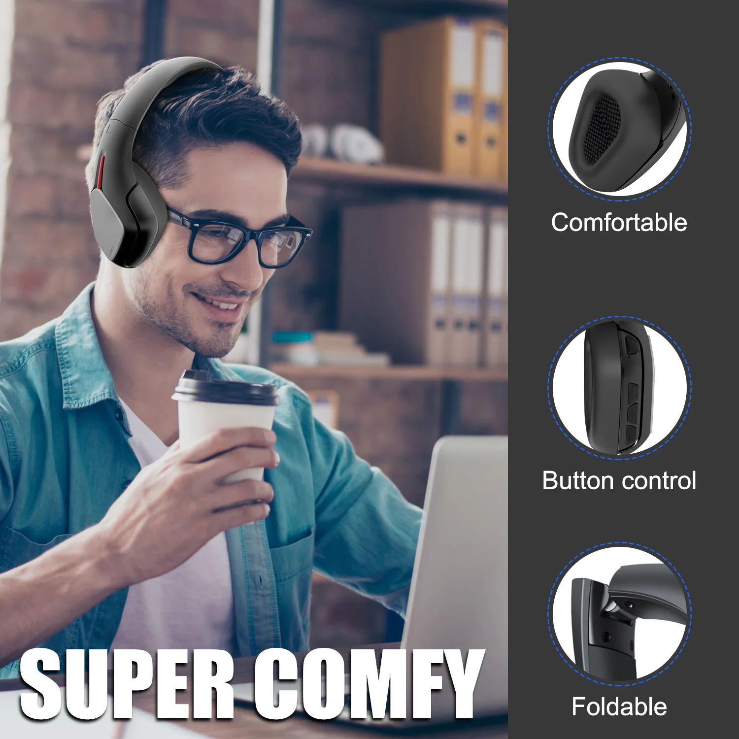 Гарнитура беспроводная bluetooth-гарнитура Спортивная Музыкальная гарнитура складная