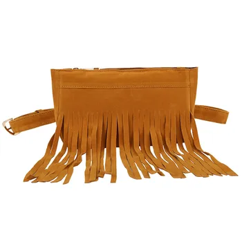 

Beach Tassel Bags For Women Solid Color Boho Messenger Shoulder Bag Chest Bag Fanny Pack Bum Waist Bag Summer Purse Wallet Pouch