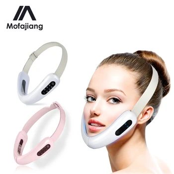 

LED Photon Light Therapy V Face Massager EMS Facial Lifting Face Slimming Double Chin Reducer Anti Aging Wrinkles Belt Device