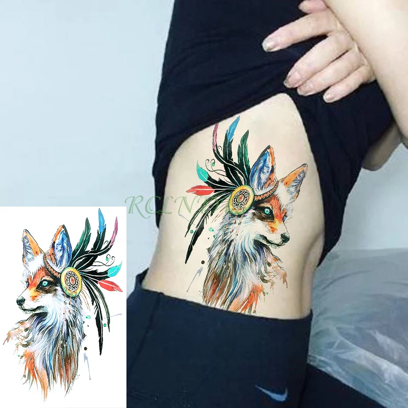 Водостойкая временная татуировка наклейка огненная пламя Племенной Тотем хна тату флэш-тату поддельные татуировки, тату для девушек женщин и мужчин - Цвет: Темно-серый