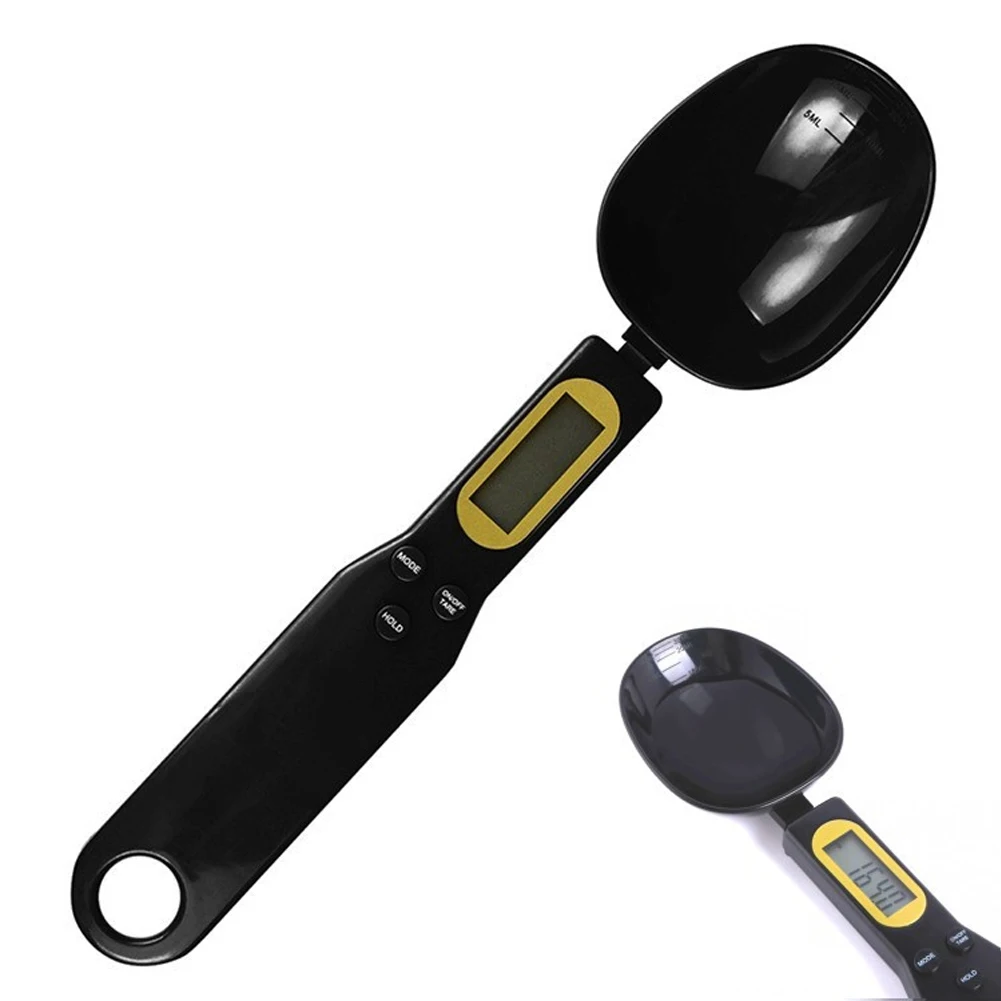 

500g 0.1g Milk Powder Scale Electronic Digital Black Measuring Spoon LCD Display Portable Tools Food Home Accessories Weighing