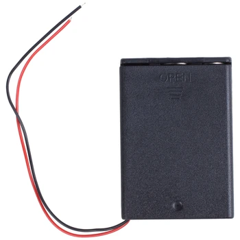 

On/Off Switch 3 x 1.5V AA Battery Cell Case Lead Black w Cap
