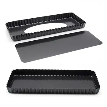 

14 Inch Kitchen Carbon Steel Bread Tarts Baking Pan Tray with Removable Bottom Bread Tarts Baking Pan Tray Bread Tarts Baking Pa