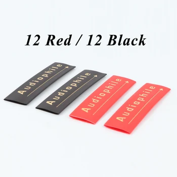 

24PCS Audiophile Heat Shrink Tube 14mm Insulated Sleeving Tubing for Interconnect Audio Cable DIY