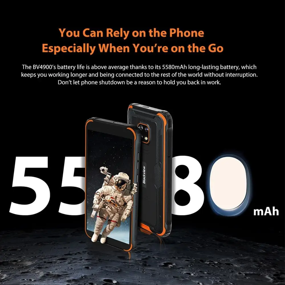 Blackview BV4900 IP68 Rugged Waterproof Smartphone 3+32GB 5.7