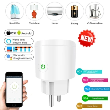 

Smart Plug 10A/16A Wifi Smart Socket Smart Home EU Wifi Plug Work With Alexa Google Home IFTTT For Home And Kitchen Automation
