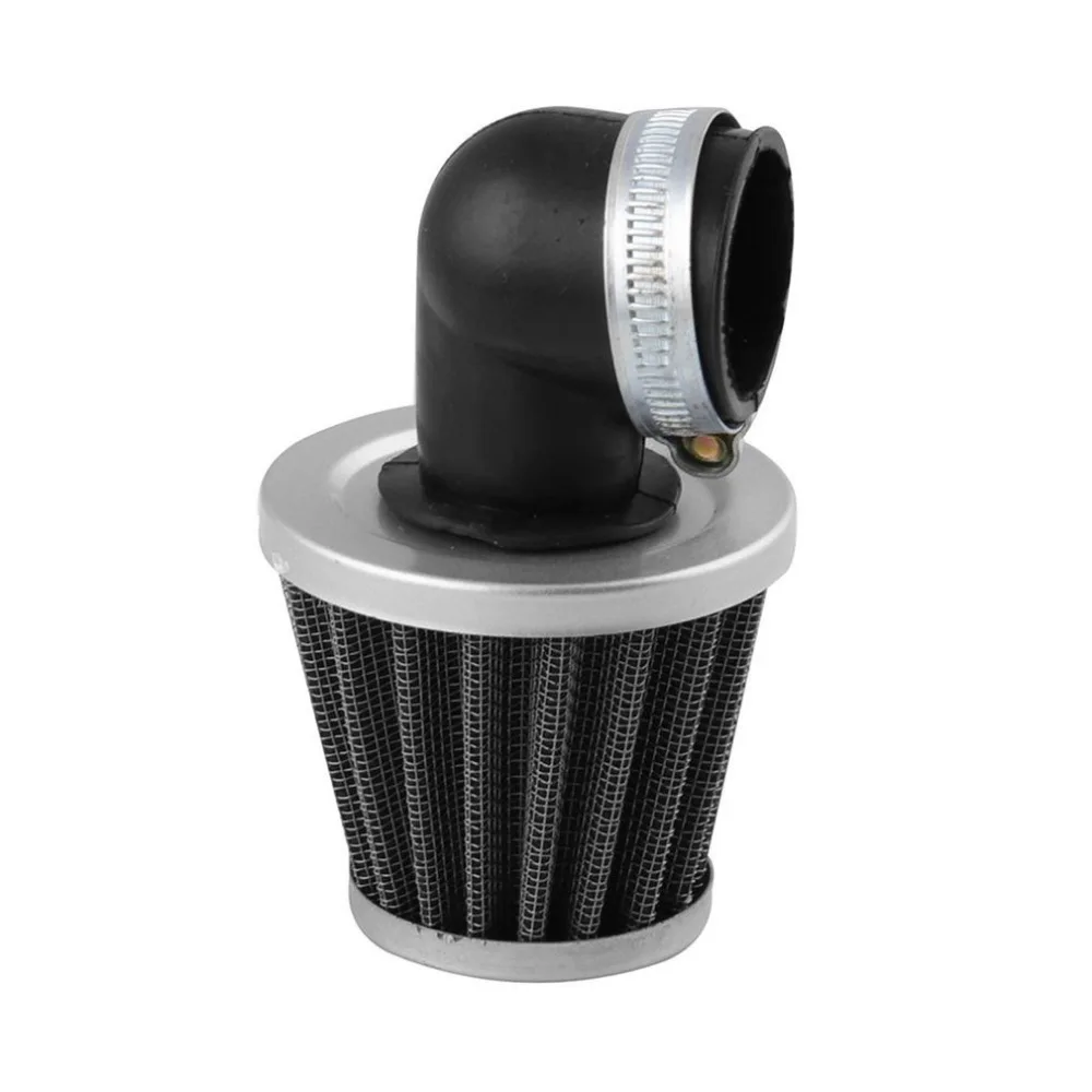 35mm 90 Degree Elbow Bend Air Filter for 50cc-110cc Go Kart Dirt Bike AF-12 Curved Tube Air Filters Motorcycle Accessories