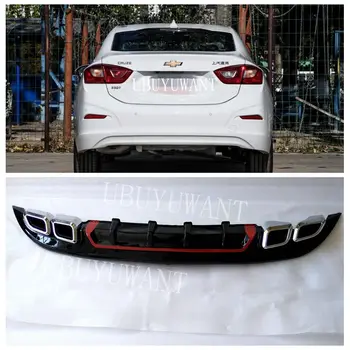 

Rear Bumper Spoiler For Chevrolet Cruze 2017 Rear Bumper Decoration Lip Diffuser Bumpers Protector Body kit For Cruze