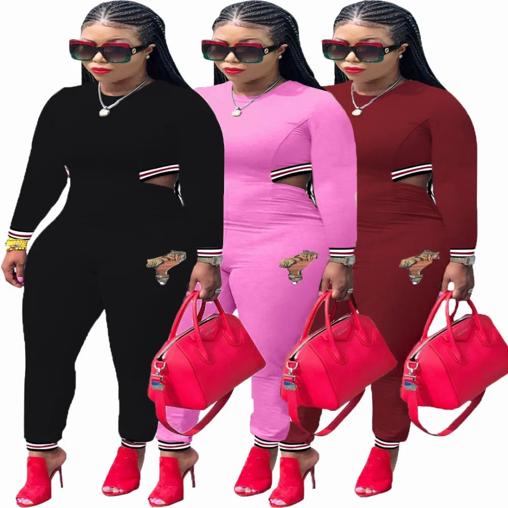 Женский сексуальный осенне-зимний комбинезон с длинным рукавом, сексуальный комбинезон с вырезом на талии, женский комбинезон для девушек, combinaison femme DT3290H