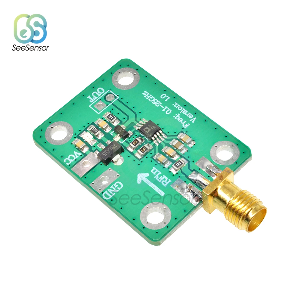 0.1-2.5GHz RF Power Meter Logarithmic Detector Power Detection Module for RF Signal Power Detection 7-15V