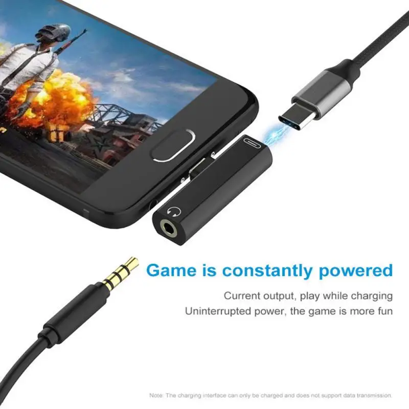 Usb type-C к разъему 3,5 мм AUX аудио адаптер для наушников зарядный кабель Mini 2 в 1 адаптер для Xiaomi huawei Letv type C зарядное устройство