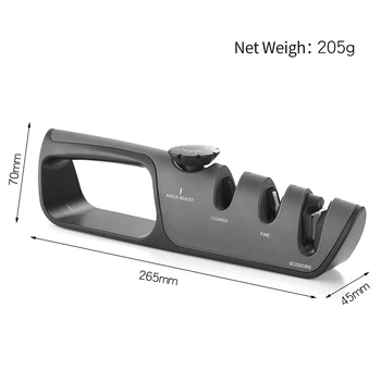 

Professional 4 Stage Scissors Knives Sharpener Kitchen Grinder Angle Adjustable knives Ceramic Whetstone Knife Sharpening