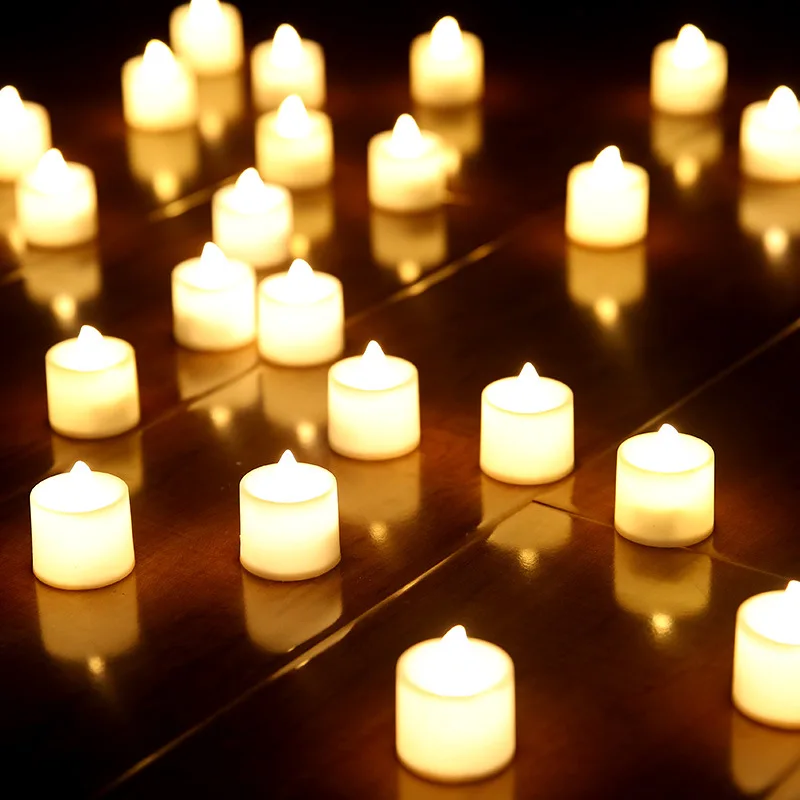 12PCS/lot LED Tea Light Candles Household vela led Battery-Powered Flameless Church Dancing Moving | Дом и сад