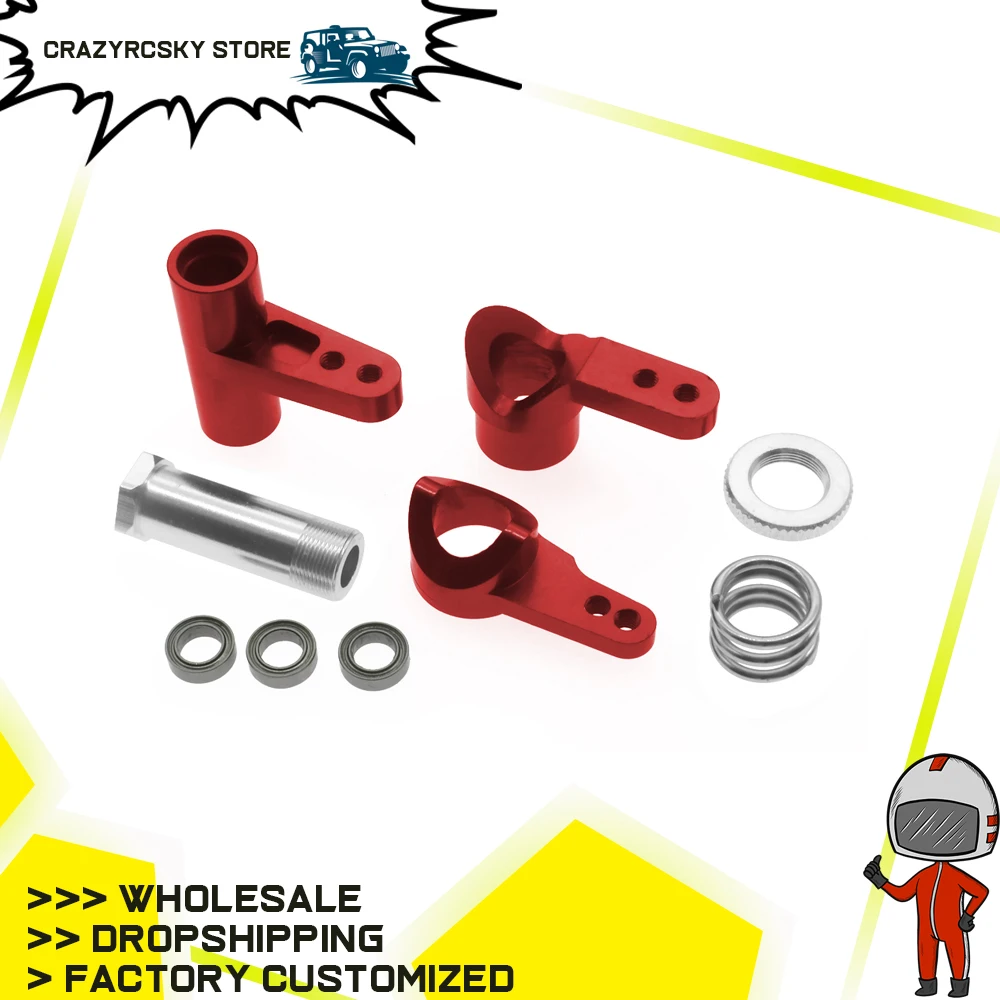 1 Pz Set Servo Saver In Lega Per Rc Hobby Model Car 1-10 Vrx Octane Cima Ksaurftx Outlaw Aggiornato Hop-Up Parts