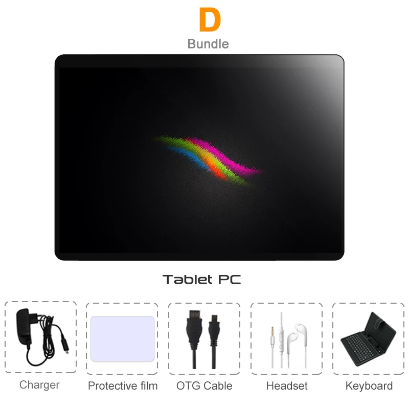 Hot Super 10 inch Tablet PC Octa Core 6GB RAM 128GB ROM Android 9.0 WiFi GPS Dual SIM 3G 4G Network Phone Call Pad 10.1 Tablets - Комплект: Комплект 4