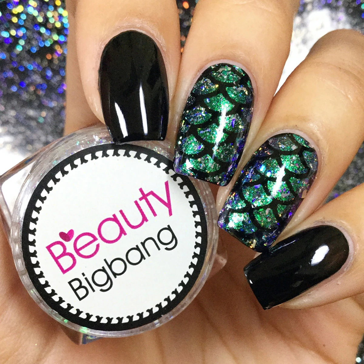 Günstige BeautyBigBang 0,2g Chameleon Nail art Glitter Unregelmäßigen Flakies Pulver Korallen Farbe Pailletten Maniküre Dekorationen Nagel Paillette