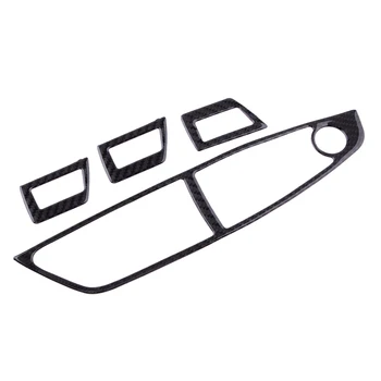 

4pcs Car Door Window Lift Switch Button Frame Panel Cover Trim Fit for BMW 5 Series F10 2011-2015 2016 2017 2018