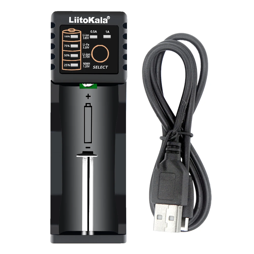 LiitoKala Lii-100B Lii-100 18650 Battery Charger For 26650 16340 RCR123 14500 LiFePO4 1.2V Ni-MH Ni-Cd smart charger battery charger battery charger adapter
