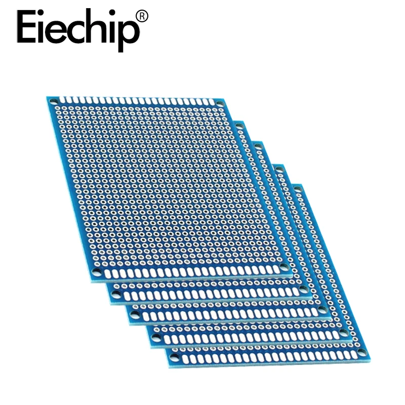 5pcs/lot 7x9cm Double Side Prototype PCB Board 7*9cm Universal Printed Circuit Board For Arduino Experimental PCB Copper Plate