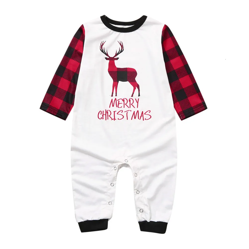 Одинаковые рождественские пижамные наборы для всей семьи ночная рубашка для дочери, Одежда Рождественская одежда для сна с принтом оленя
