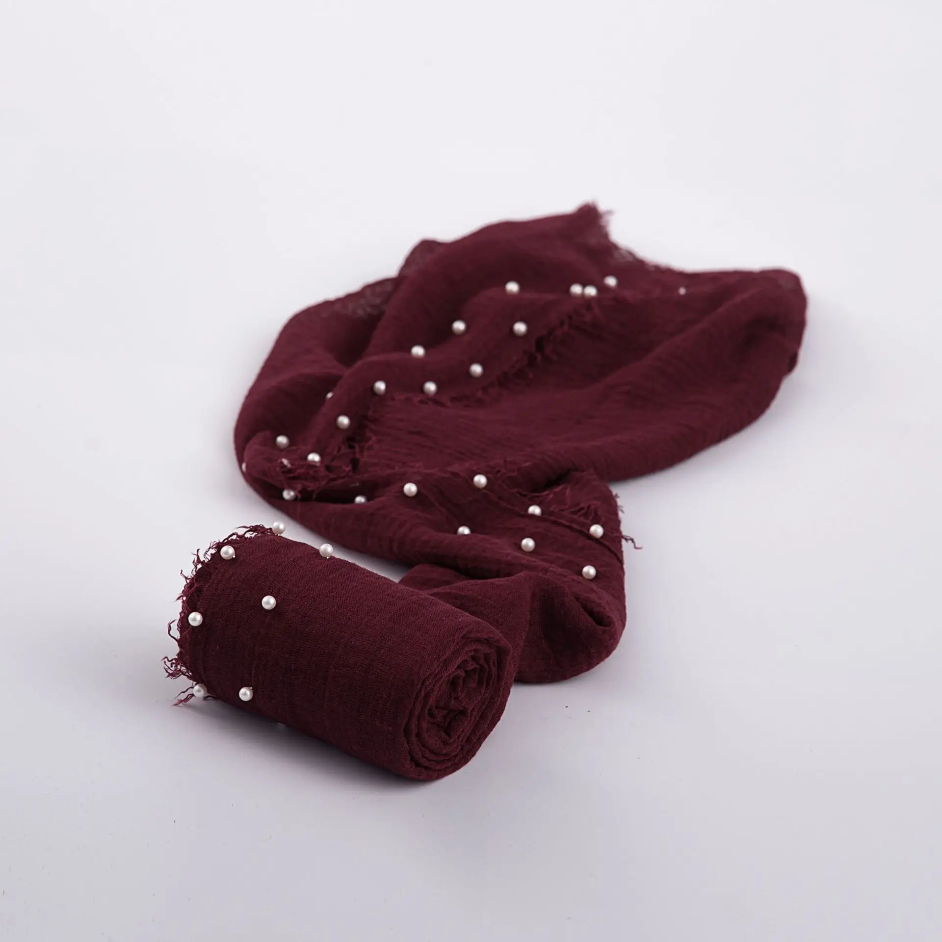 wine red Многофункциональный Мягкий реквизит для фотосъемки новорожденных, одеяло для фотосъемки детей, мусульманские обертывания с жемчугом и бисером - Цвет: wine red