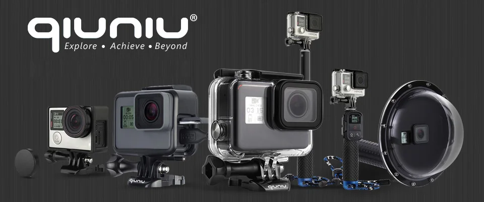 QIUNIU стандартная защитная рамка Корпус чехол с ND8 фильтр объектива для GoPro Hero 7 6 5 черный для Go Pro 7 аксессуары для крепления