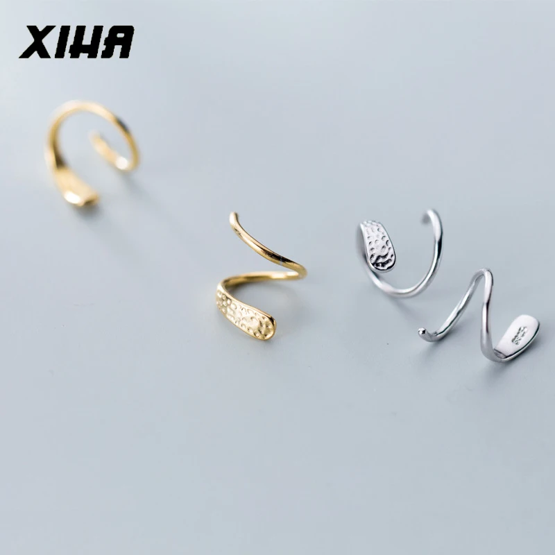 Реальные 925 стерлингового серебра серьги для женщин простой витая Змея гвоздики