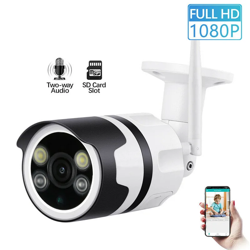 

FISTAK HD 1080P WiFi Wireless IP Camera Outdoor Waterproof Smart Home Security Camera Infrared Night Vision Surveillance Camera
