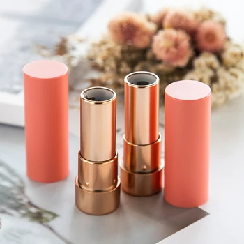 

10pcs Pink Lip Gloss12.1mm Matte Empty Lipstick Tubes Lip BalmContainers Jars Empty Shell Packaging DIY Cosmetic Tools