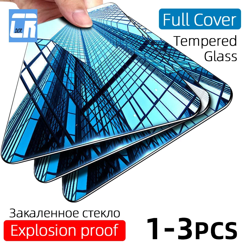 3Pcs Full Cover Tempered Glass for OPPO Reno 3 2 Z Ace 10 x zoom Screen Protector for Realme X Lite X2 X50 Pro Protective Glass afbeelding