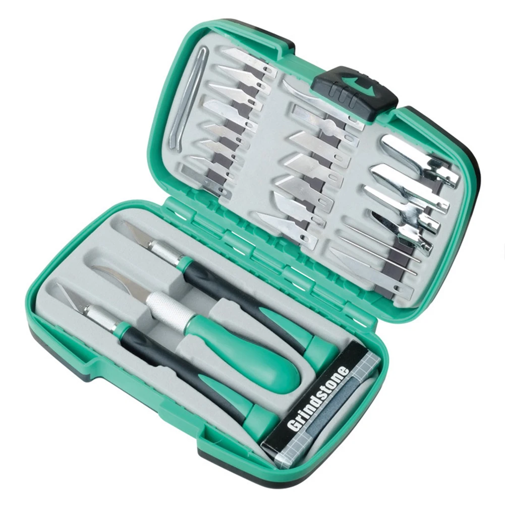 

Newest 1 Set Multifunction Carving Cutter Woodworking Tool Kit Hobby TPR Anti-slip Handle