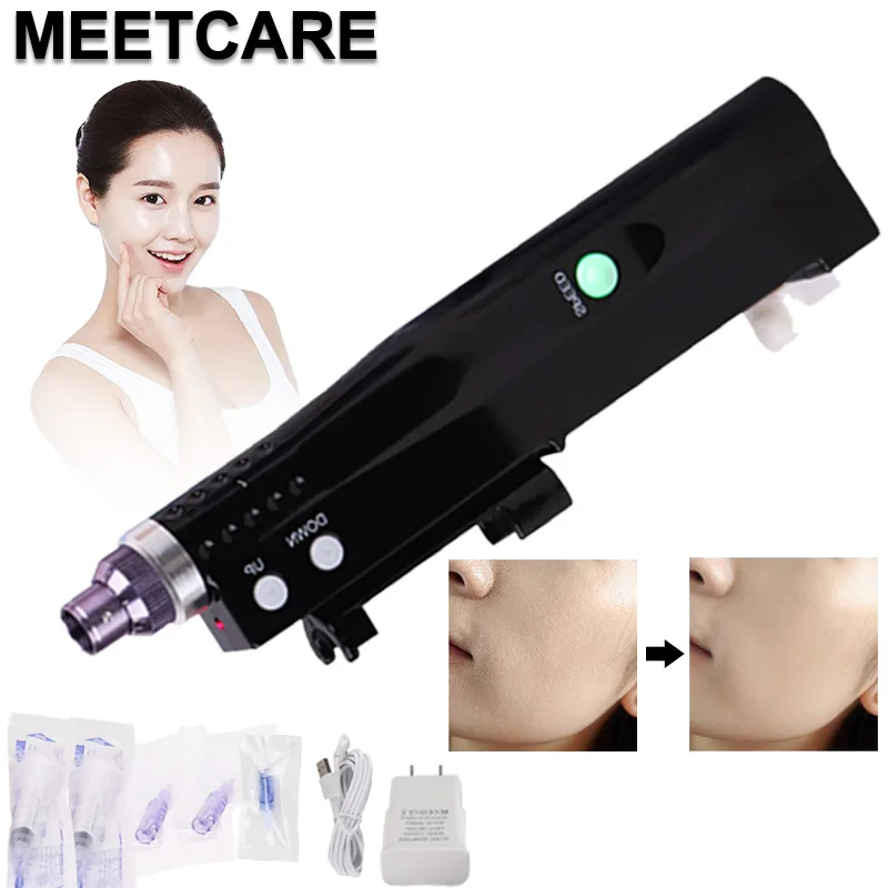 

Portable Skin injector Needle Free Vital Acid Injection Microneedle Pen Reduce Sagging Skin Injector Mesogun Facial Restoration