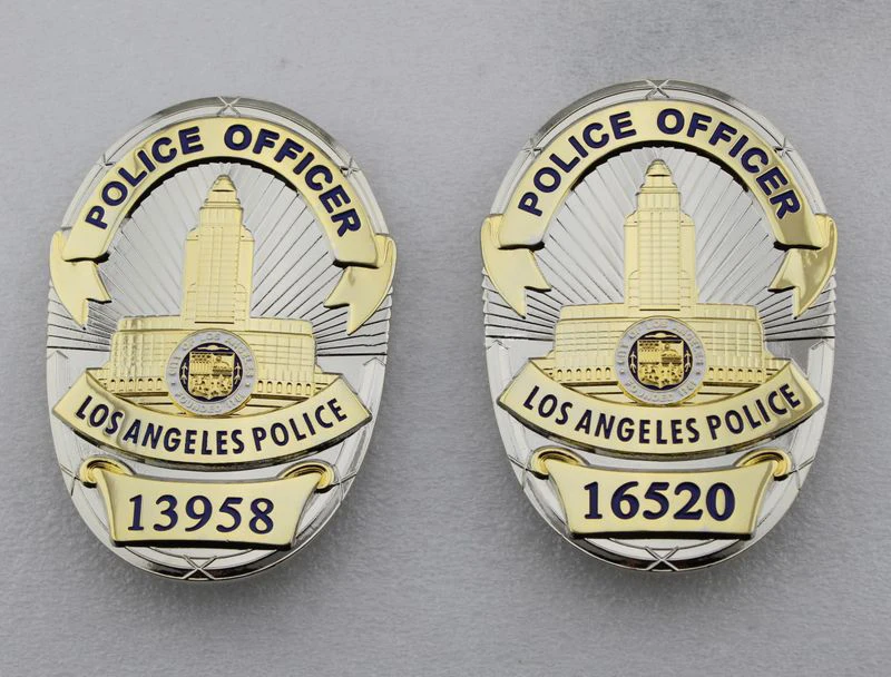 Классический полицейский из Лос-Анжелеса 13958 16520, Реплика Фильма Prop Pin значок