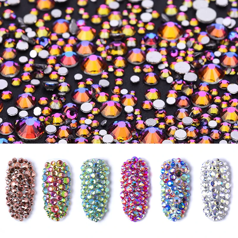 

Polairs SMC SS3-SS30 & Mix Size Blue Flare Non Hotfix Flatback Rhinestone For Phone Case