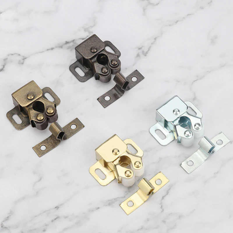 Hot 2Pcs Door Closer Stopper Magnet Damper Buffer Cabinet Catches Holder with Screws Wardrobe Hardware Furniture Fittings
